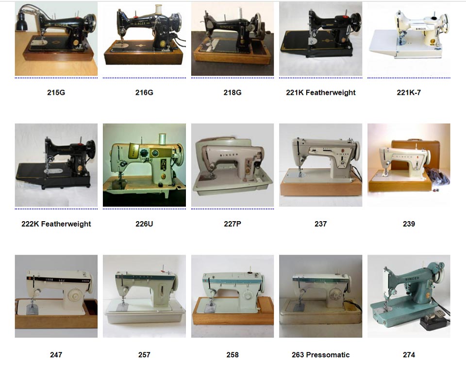 Máquinas de coser Singer antiguas