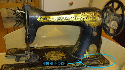 Número de serie de la máquina de coser Singer antigua